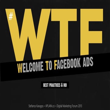 Facebook Ads - Best Practices & ROI