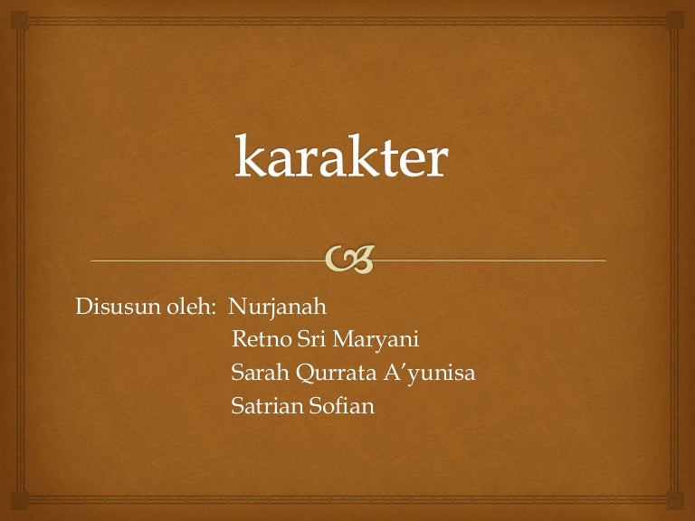 Karakter - Kelompok 1