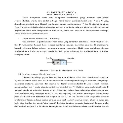 Karakteristik dioda