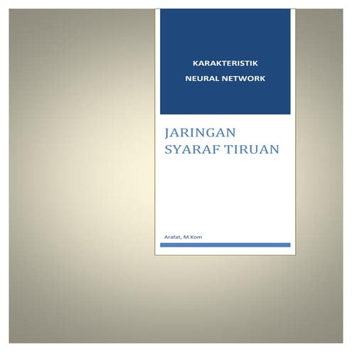 Karakteristik neural network
