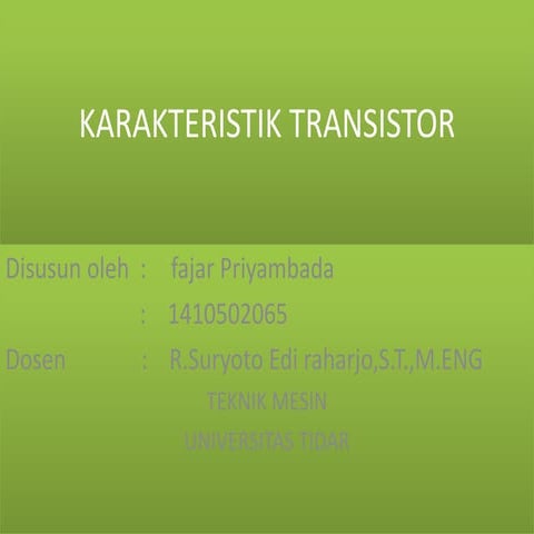 Karakteristik transistor_fajar priyambada