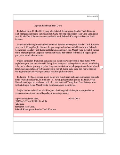 Menyambung cerita