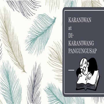 Karaniwan at di karaniwang pangungusap