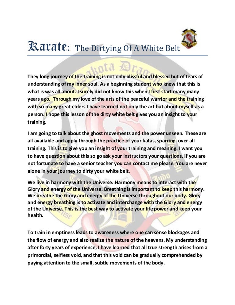 Karate essay topics image