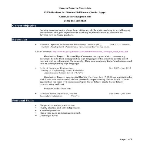 Kareem zakaria abdel aziz