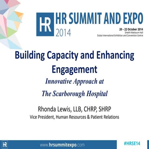 Building Employee Capacity and Engagement: Innovative Approach at the Scarbor...