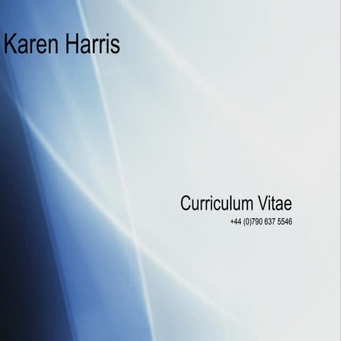 Karen Harris Career Overview