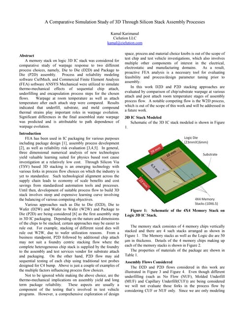3D Stack Yield & Reliability | PDF