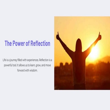 Self reflection | PPTX