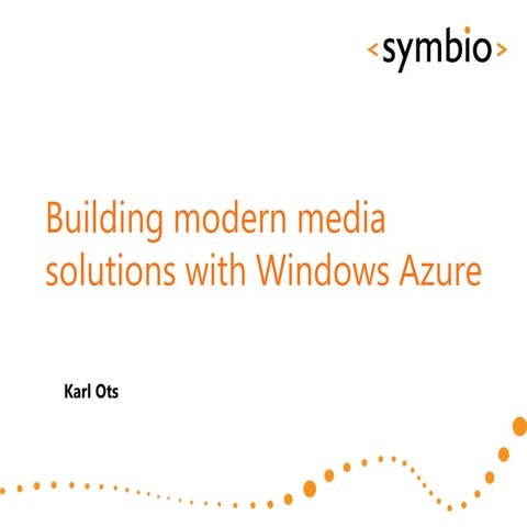 Building modern media solutions with Windows Azure by @fincooper