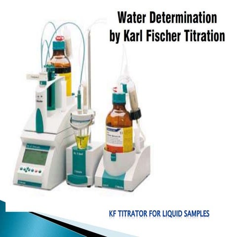 Karl Fischer Titratior for moisture analysis
