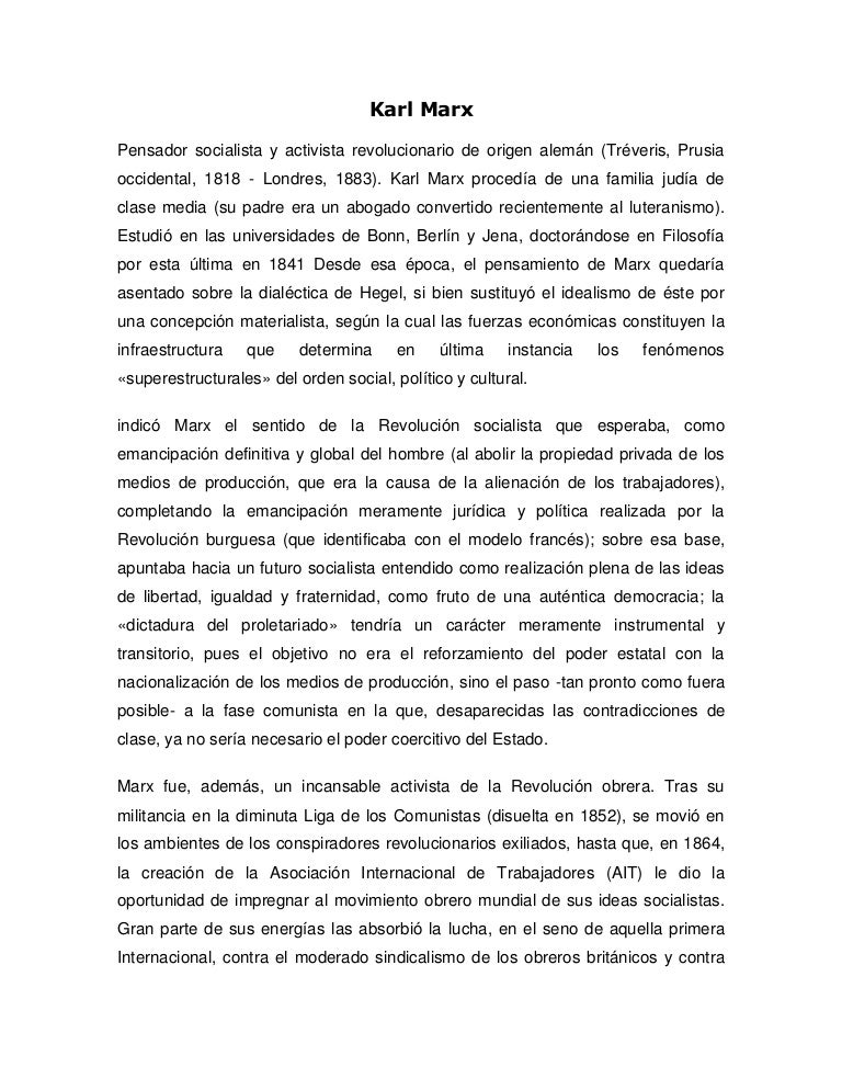 Karl marx