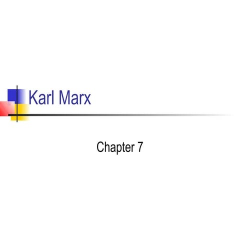 Karl Marx- Labor theory of value