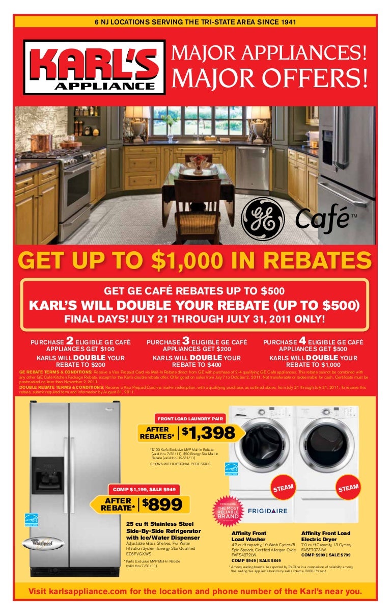 Appliance Sale at Karl's Appliance