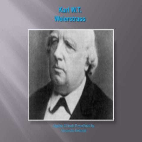 Karl Weierstrass