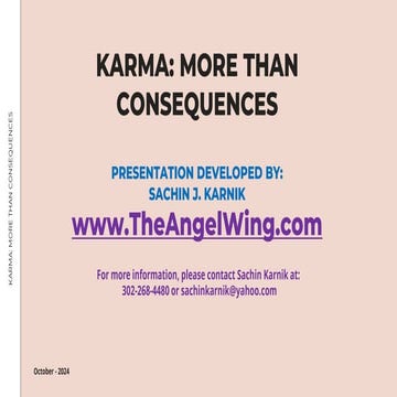 KARMA - MORE THAN CONSEQUENCES.pdf (BY: SACHIN J. KARNIK) - VISIT: www.TheAng...
