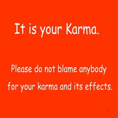 Karma In A  Nutshell