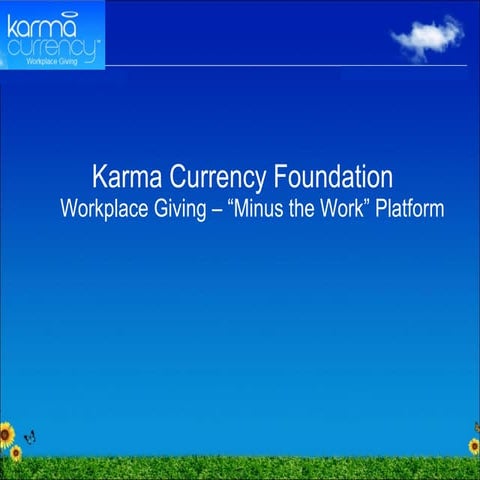 Karma's Workplace Giving - Minus the Work