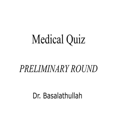 Medical Trivia Quiz