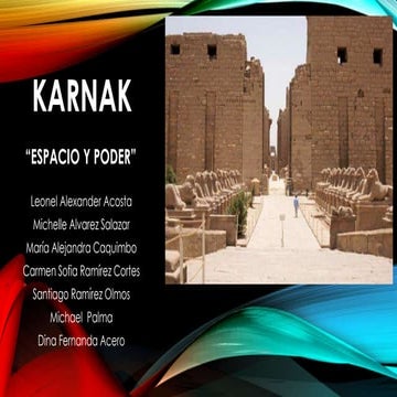 Maqueta sobre karnak | PPTX