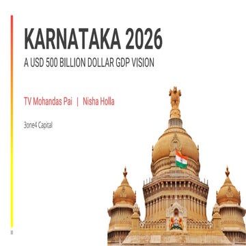 Karnataka 2026 - A USD 500 Billion Vision - 3one4 Capital