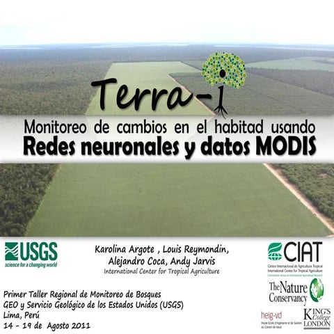 Karolina Argote - Terra i: Monitoreo de cambios en el habitat