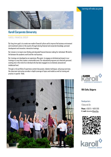 Karoll Corporate University - Brochure