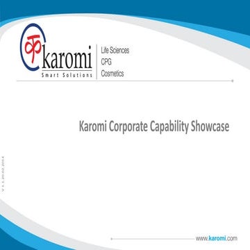 Karomi Technology Corporate Capability Showcase