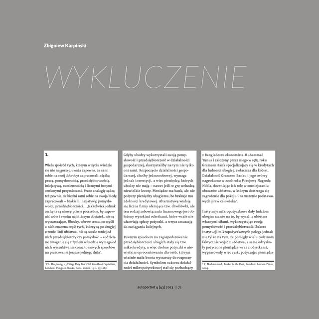 Karpinski, Wykluczenie