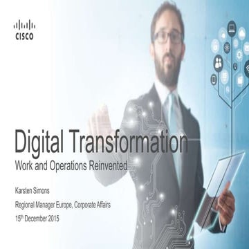 Presentation of Karsten Simons, Cisco at High-level eSkills - Watify Conferen...