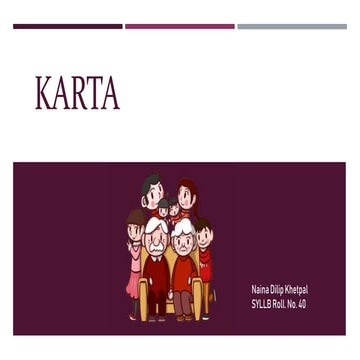KARTA -JOINT HINDU FAMILY