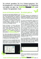 Karten Mit Photoshop Gestalten