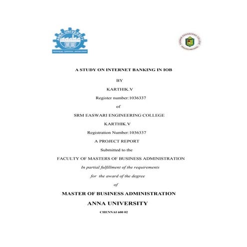 Karthik iob bank project