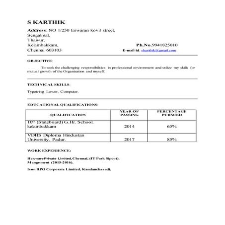 Karthik resume | PDF