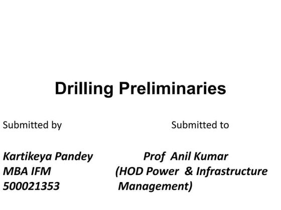 Drilling and core logging | PPT