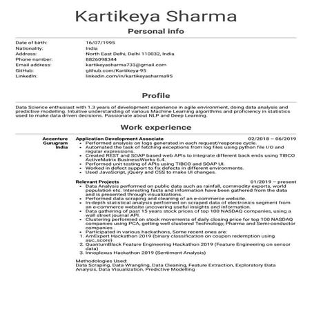 Kartikeya Sharma Resume
