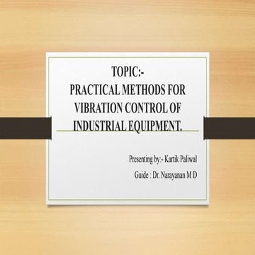 industrial vibration control method