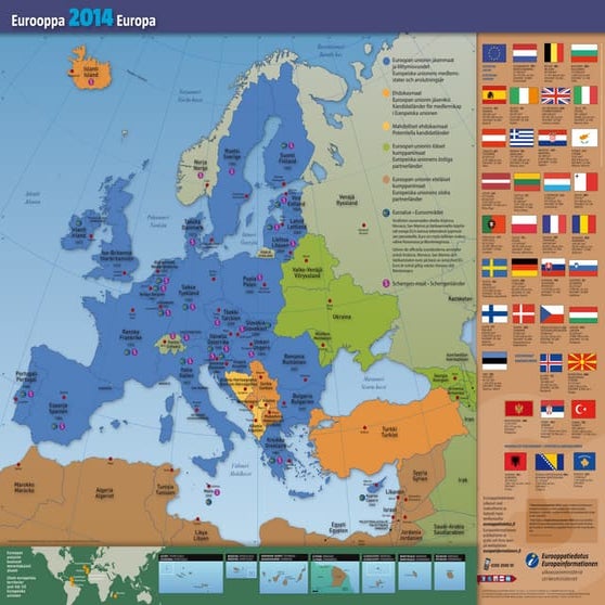 Eurooppa 2014 kartta - Europa 2014 kartan | PDF