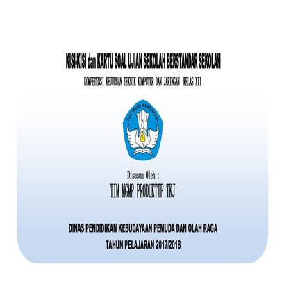 Kartu soal kompetensi kejuruan tkj usbn 2018