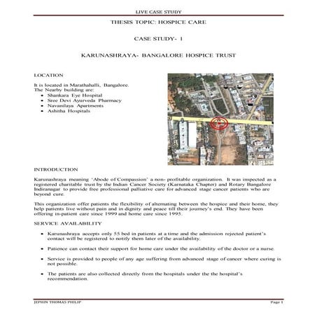 Karunashraya Hospice case study