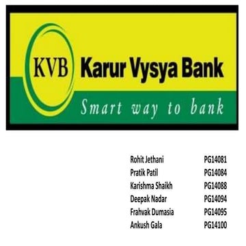 Karur vysya bank | PPTX