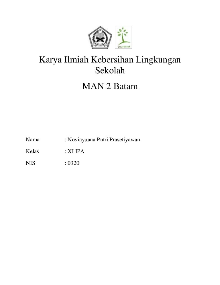 Karya Ilmiah Tentang Kebersihan Lingkungan