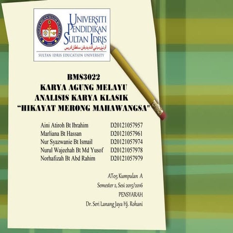 Karya Klasik Hikayat Merong Mahawangsa