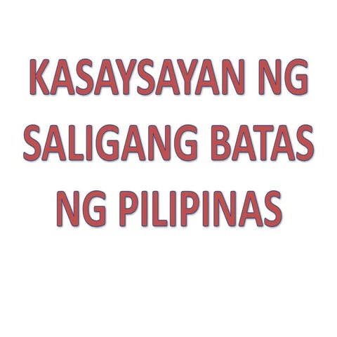 Kasaysayan ng saligang batas ng pilipinas