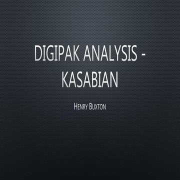 Digipak Research - Kasabian