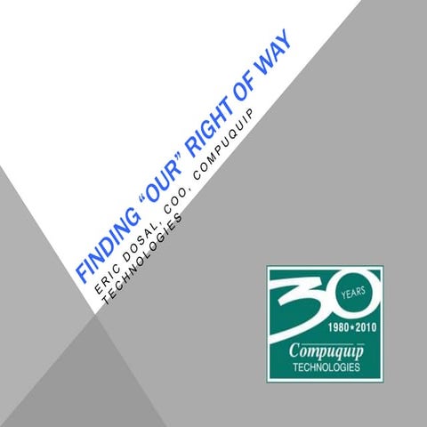 Kaseya Connect 2011 - Auditing Your MSP in Realtime (Compuquip)