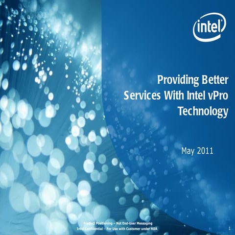 Kaseya Connect 2011 - Leveraging vPro (intel)