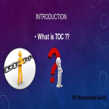 Theory of constraints and its types