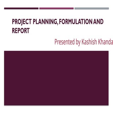 Project Formulation | PPTX