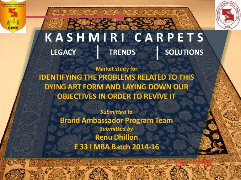 Kashmiri carpet industry A case study